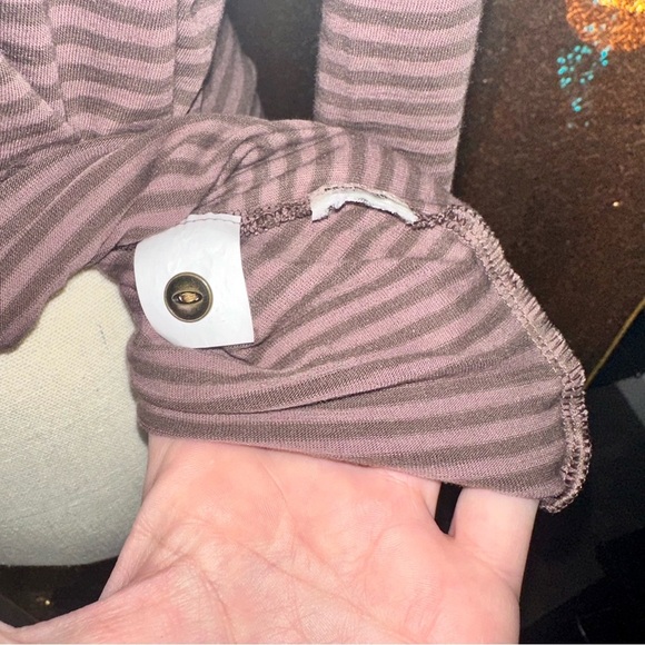 Patagonia Mainstay Bumblebee Stripe Brown & Purple Long Sleeve Henley, XL - Picture 7 of 7